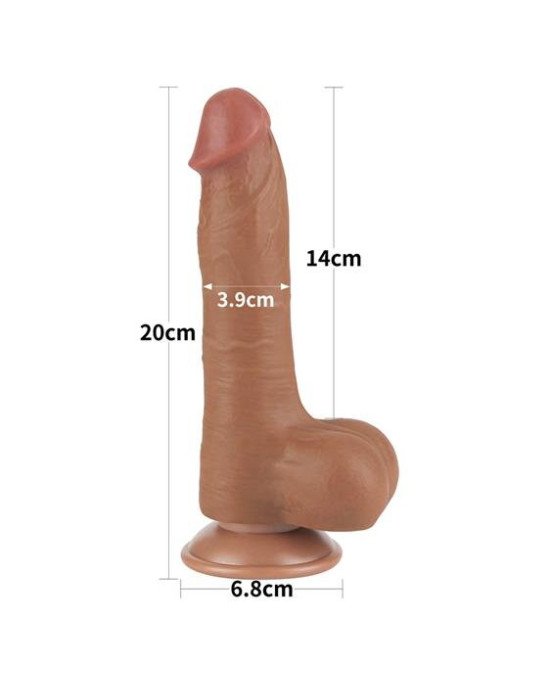 Фалоімітатор - Sliding-Skin Dual Layer Dong 8 Фалоімітатор - Sliding-Skin Dual Layer Dong 8