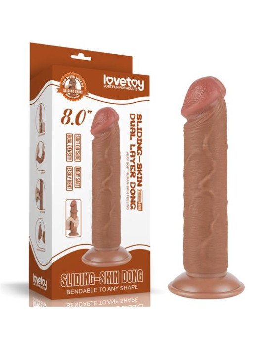 Фалоімітатор - Sliding-Skin Dual Layer Dong 8 Фалоімітатор - Sliding-Skin Dual Layer Dong 8