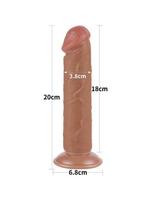 Фалоімітатор - Sliding-Skin Dual Layer Dong 8 Фалоімітатор - Sliding-Skin Dual Layer Dong 8
