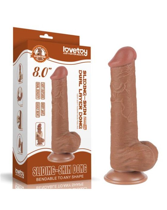Фалоімітатор - Sliding-Skin Dual Layer Dong 8