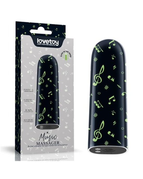 Вібропуля - Rechargeable Glow-in-the-dark Music Massager Вібропуля - Rechargeable Glow-in-the-dark Music Massager