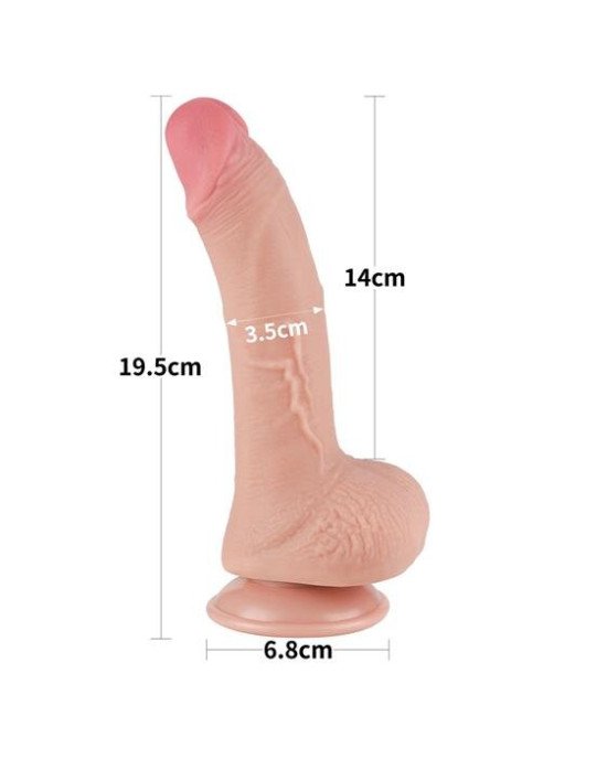 Фалоімітатор - Sliding-Skin Dual Layer Dong 7.5 Фалоімітатор - Sliding-Skin Dual Layer Dong 7.5