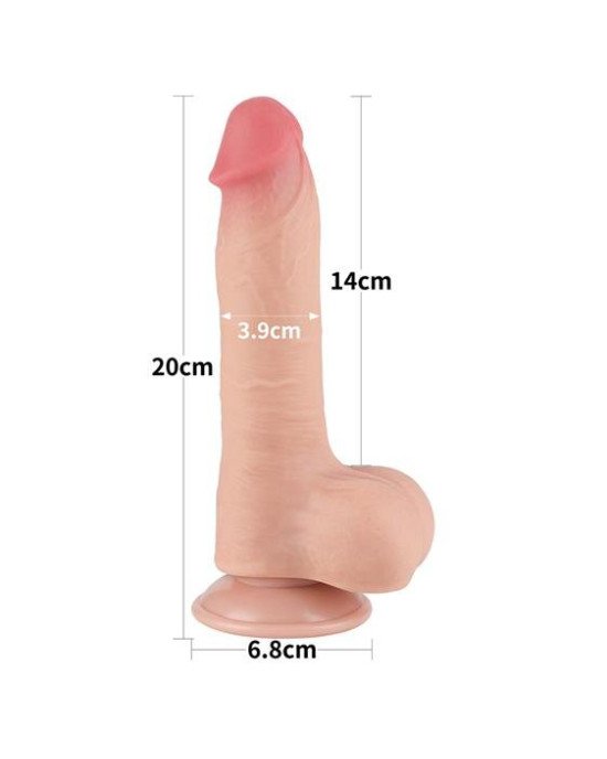 Фалоімітатор - Sliding-Skin Dual Layer Dong 8 Фалоімітатор - Sliding-Skin Dual Layer Dong 8