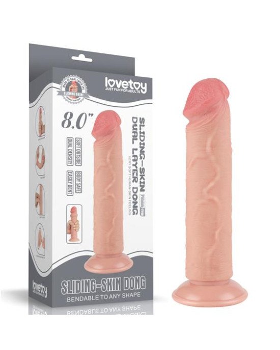 Фалоімітатор - Sliding-Skin Dual Layer Dong 8 Фалоімітатор - Sliding-Skin Dual Layer Dong 8
