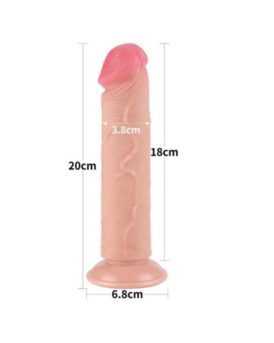 Фалоімітатор - Sliding-Skin Dual Layer Dong 8 Фалоімітатор - Sliding-Skin Dual Layer Dong 8