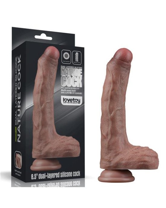 Фалоімітатор - Dual-Layered Silicone Cock 8.5