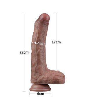 Фалоімітатор - Dual-Layered Silicone Cock 8.5 Фалоімітатор - Dual-Layered Silicone Cock 8.5