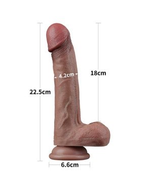 Фалоімітатор - Dual-Layered Silicone Cock 9 Фалоімітатор - Dual-Layered Silicone Cock 9