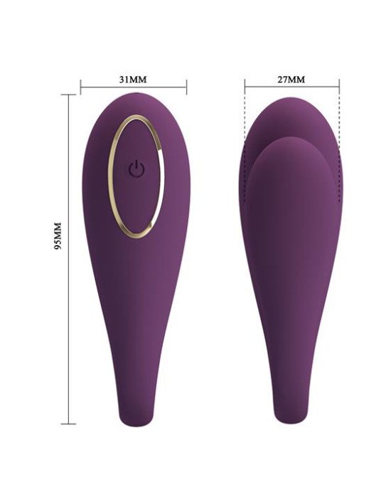 Вібратор - Pretty Love August Stimulator Dark Purple (App)