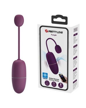 Віброяйце - Pretty Love Nymph Vibrating Egg Dark Purple (App)