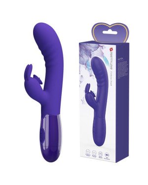 Вібратор - Pretty Love Cerberus Licking Vibrator Blue