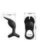 Ерекційне кільце - Pretty Love Silas Vibrant Penis Ring Black Ерекційне кільце - Pretty Love Silas Vibrant Penis Ring Black