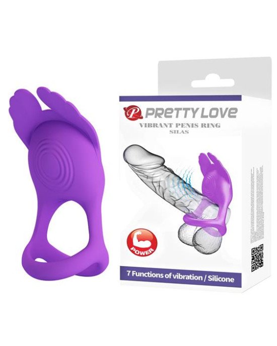 Насадка на член - Pretty Love Silas Vibrant Penis Ring Purple Насадка на член - Pretty Love Silas Vibrant Penis Ring Purple