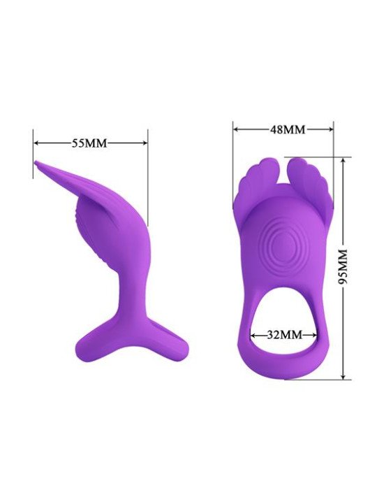 Насадка на член - Pretty Love Silas Vibrant Penis Ring Purple Насадка на член - Pretty Love Silas Vibrant Penis Ring Purple
