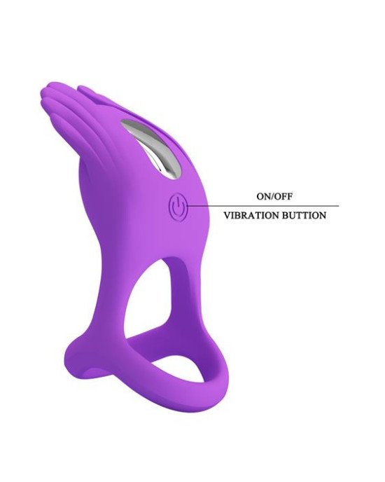 Насадка на член - Pretty Love Silas Vibrant Penis Ring Purple Насадка на член - Pretty Love Silas Vibrant Penis Ring Purple