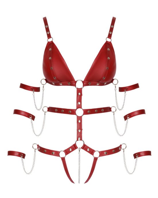 Боді - 2480514 Bad Kitty Strap Body, red L Боді - 2480514 Bad Kitty Strap Body, red L