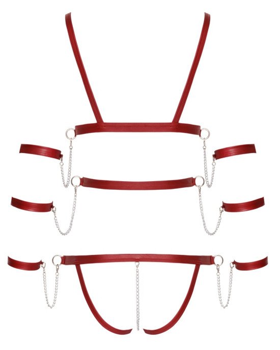Боді - 2480514 Bad Kitty Strap Body, red L Боді - 2480514 Bad Kitty Strap Body, red L