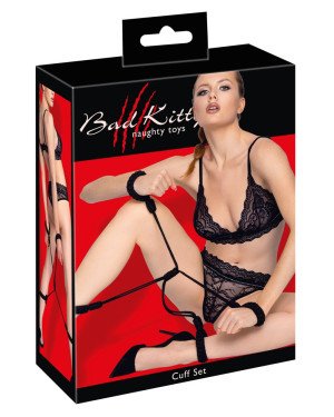 Набір для бондажу - 2493300 Bad Kitty Handcuffs S/M