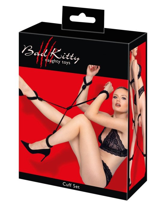 Набір для бондажу - 2493300 Bad Kitty Handcuffs S/M Набір для бондажу - 2493300 Bad Kitty Handcuffs S/M