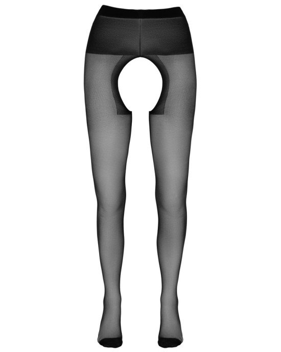 Колготки - 2510030 Cottelli Collection Crotchless Tights Black 4 L Колготки - 2510030 Cottelli Collection Crotchless Tights Black 4 L