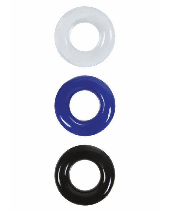 Набір ерекційних кілець - Cock Ring Set Color