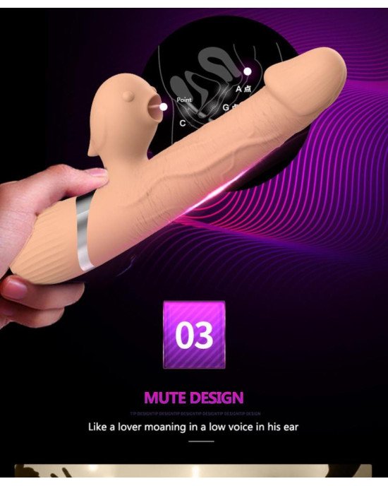 Вібратор - Basia Thtusting Vibrator 2in1 Вібратор - Basia Thtusting Vibrator 2in1