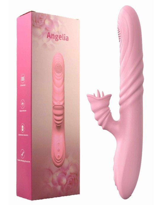 Вібратор - Angelia, USB 3 Functions Of Thrusting, 20 Vibrations Flesh Вібратор - Angelia, USB 3 Functions Of Thrusting, 20 Vibrations Flesh