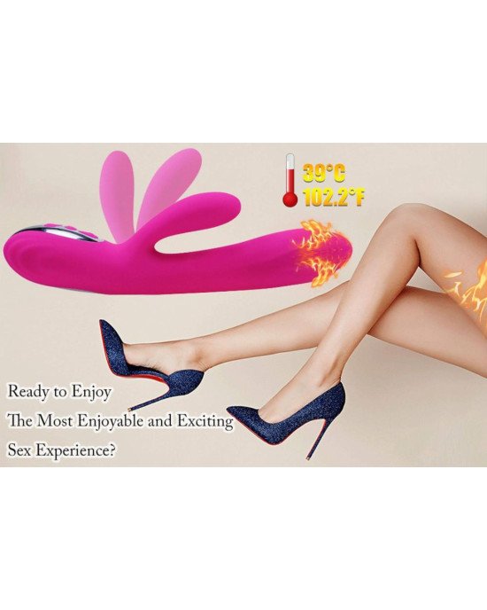 Вібратор - Joker Heating Double Vibrating Massage Stick Pink