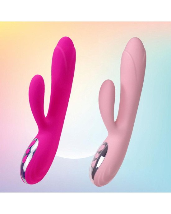 Вібратор - Joker Heating Double Vibrating Massage Stick Pink