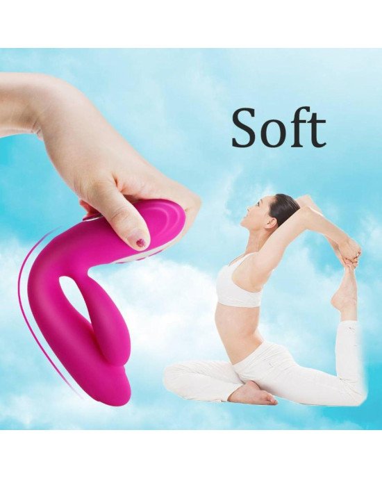 Вібратор - Joker Heating Double Vibrating Massage Stick Pink