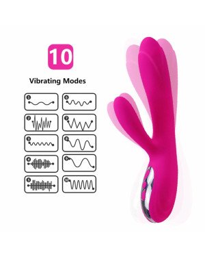 Вібратор - Joker Heating Double Vibrating Massage Stick Pink