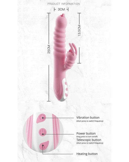 Вібратор - Hannah USB Pink Вібратор - Hannah USB Pink