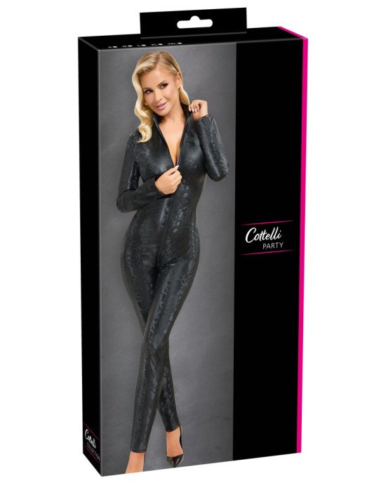2730740 Cottelli Collection Jumpsuit Snake - black {} S