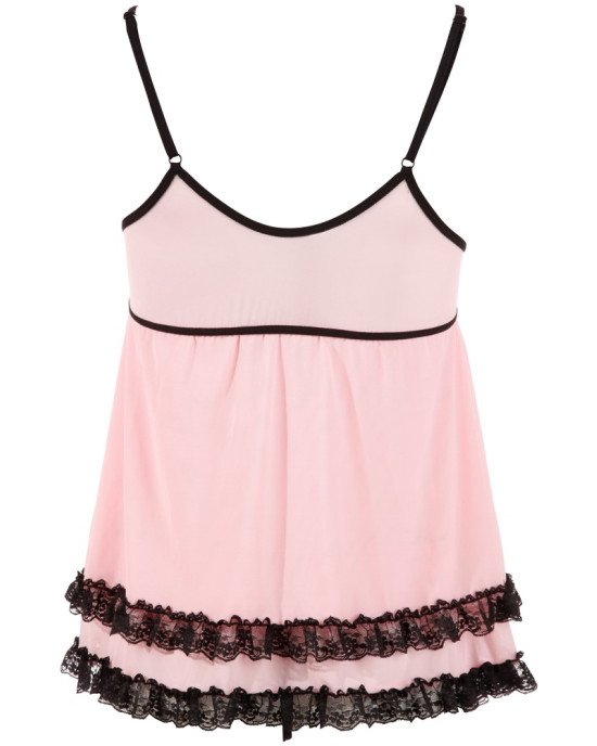 Пеньюар - 2740052 Cottelli Collection Babydoll Pink 2XL Пеньюар - 2740052 Cottelli Collection Babydoll Pink 2XL