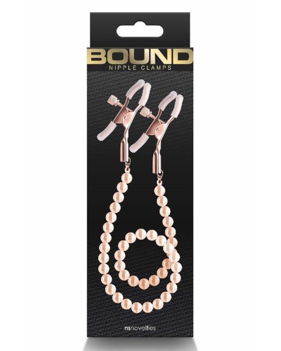 Затискачі для сосків - Bound Nipple Clamps Dc1 Rose Gold