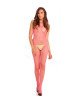 Бодістокінг - Rene Rofe Lingerie Industr. Net Suspender Bodystocking Pink Бодістокінг - Rene Rofe Lingerie Industr. Net Suspender Bodystocking Pink
