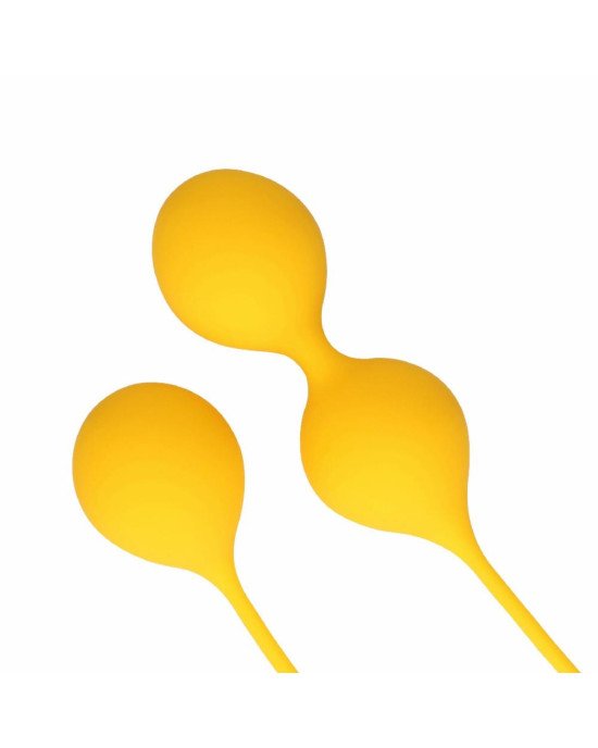Набір вагінальних кульок - Loveline Silicone Kegel Balls Training Set Carambola