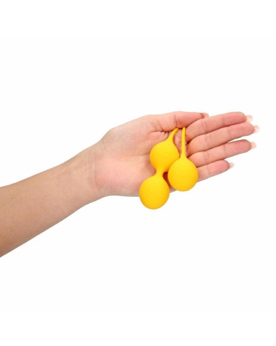 Набір вагінальних кульок - Loveline Silicone Kegel Balls Training Set Carambola