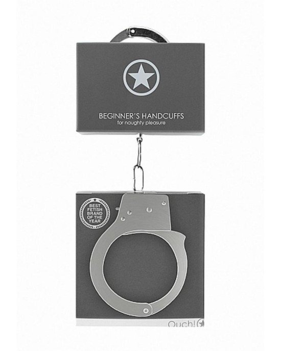 Наручники - Ouch! Beginner's Handcuffs Metal Наручники - Ouch! Beginner's Handcuffs Metal
