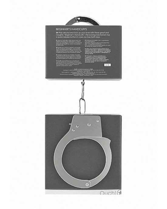 Наручники - Ouch! Beginner's Handcuffs Metal Наручники - Ouch! Beginner's Handcuffs Metal
