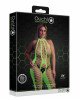 Бодістокінг - Ouch! Bodystocking With Halterneck Green, XL/4XL Бодістокінг - Ouch! Bodystocking With Halterneck Green, XL/4XL