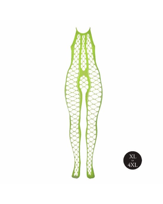 Бодістокінг - Ouch! Bodystocking With Halterneck Green, XL/4XL Бодістокінг - Ouch! Bodystocking With Halterneck Green, XL/4XL