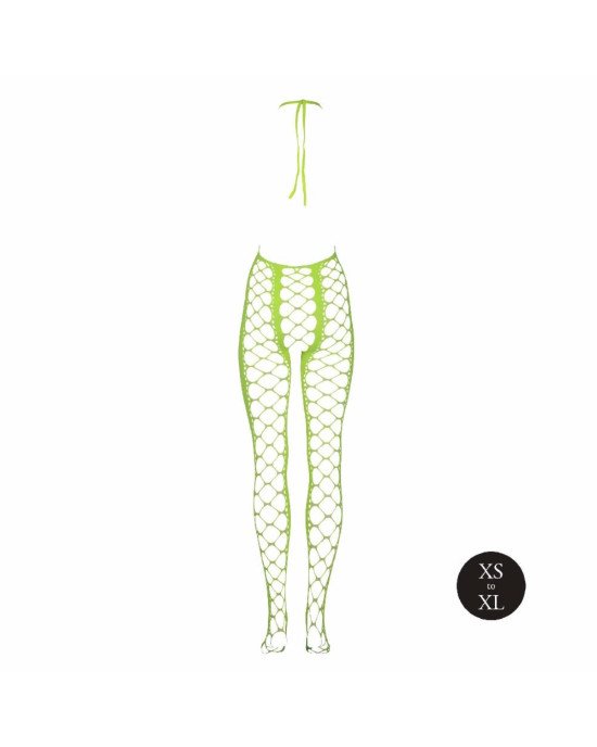 Бодістокінг - Ouch! Bodystocking With Halterneck Green, XS/XL Бодістокінг - Ouch! Bodystocking With Halterneck Green, XS/XL