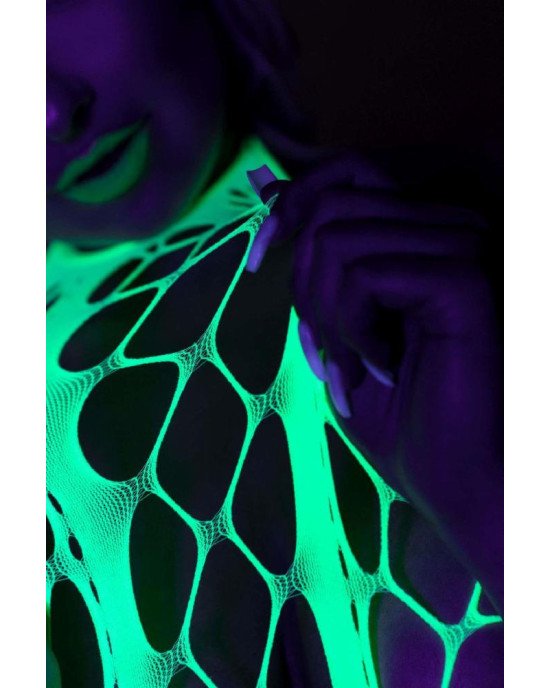 Бодістокінг - Ouch! Bodystocking With Halterneck Green, XS/XL Бодістокінг - Ouch! Bodystocking With Halterneck Green, XS/XL