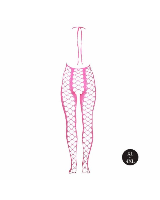 Бодістокінг - Ouch! Bodystocking With Halterneck Pink, XL/4XL Бодістокінг - Ouch! Bodystocking With Halterneck Pink, XL/4XL