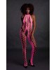 Бодістокінг - Ouch! Bodystocking With Halterneck Pink, XS/XL Бодістокінг - Ouch! Bodystocking With Halterneck Pink, XS/XL