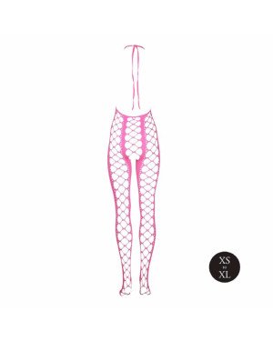 Бодістокінг - Ouch! Bodystocking With Halterneck Pink, XS/XL