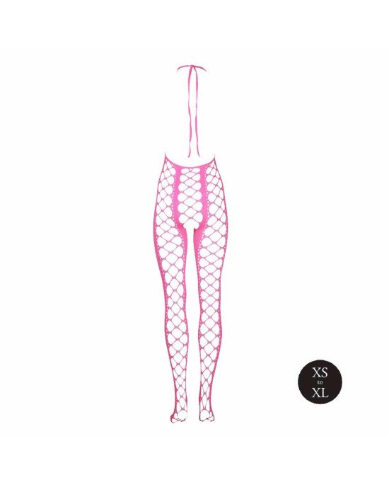 Бодістокінг - Ouch! Bodystocking With Halterneck Pink, XS/XL Бодістокінг - Ouch! Bodystocking With Halterneck Pink, XS/XL