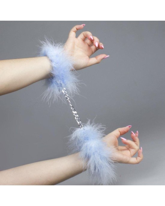 Наручники - Secret Play Handcuffs Marabou Blue Наручники - Secret Play Handcuffs Marabou Blue