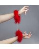 Наручники - Secret Play Handcuffs Marabou Red Наручники - Secret Play Handcuffs Marabou Red